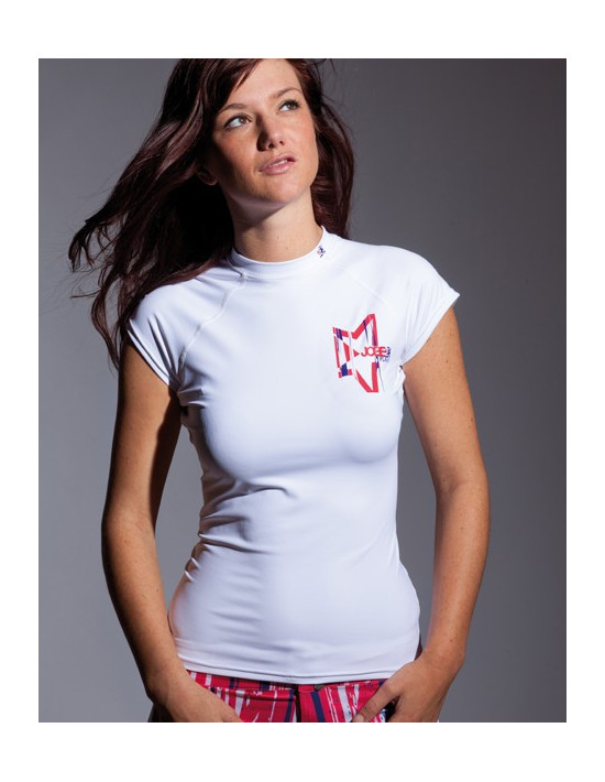 T-shirt lycra blanc femme taille XS - Jobe | O loup de mer | Accessoires bateau, accastillage, équipement maritime