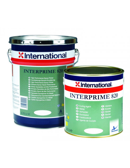 Interprime 820 primaire epoxy | International | Oloupdemer : accessoires bateau, équipement maritime, voilier, bateau moteur