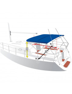 5x tourniquets en acier inoxydable Prym -Couverture-bâche de voilier pour