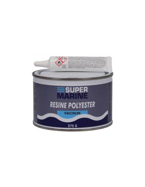 Résine polyester thixotrope 375 g| Super Marine | O loup de mer