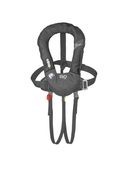 Gilet gonflable EVO 165 avec harnais auto Pro Sensor noir | Plastimo | Oloupdemer : accastillage, gilet de sauvetage